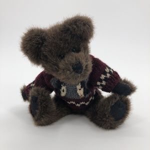 Vintage Boyds Bears JB Bean Wayfer North Plush 20th Anniversary 1999 Sweater TAG